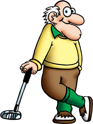 Golf Leaner shaded